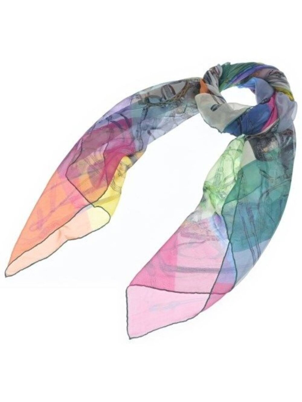 Hermes Bandana Scarf Orange
